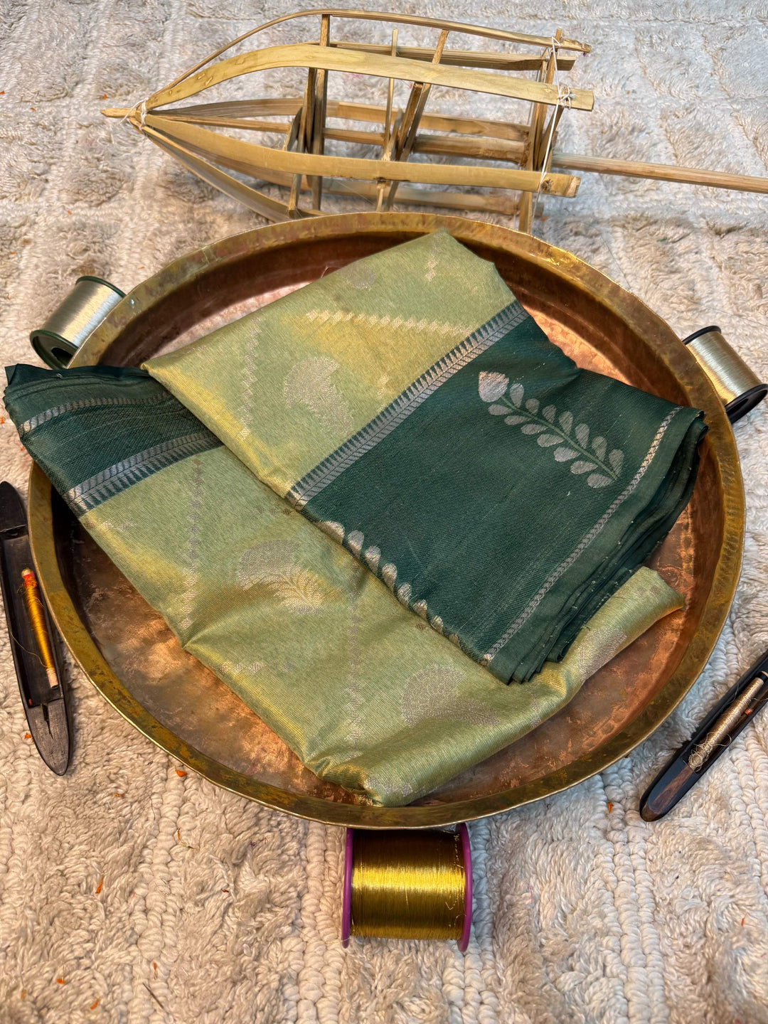 Eccentric zari weave Softsilk Banarasi saree