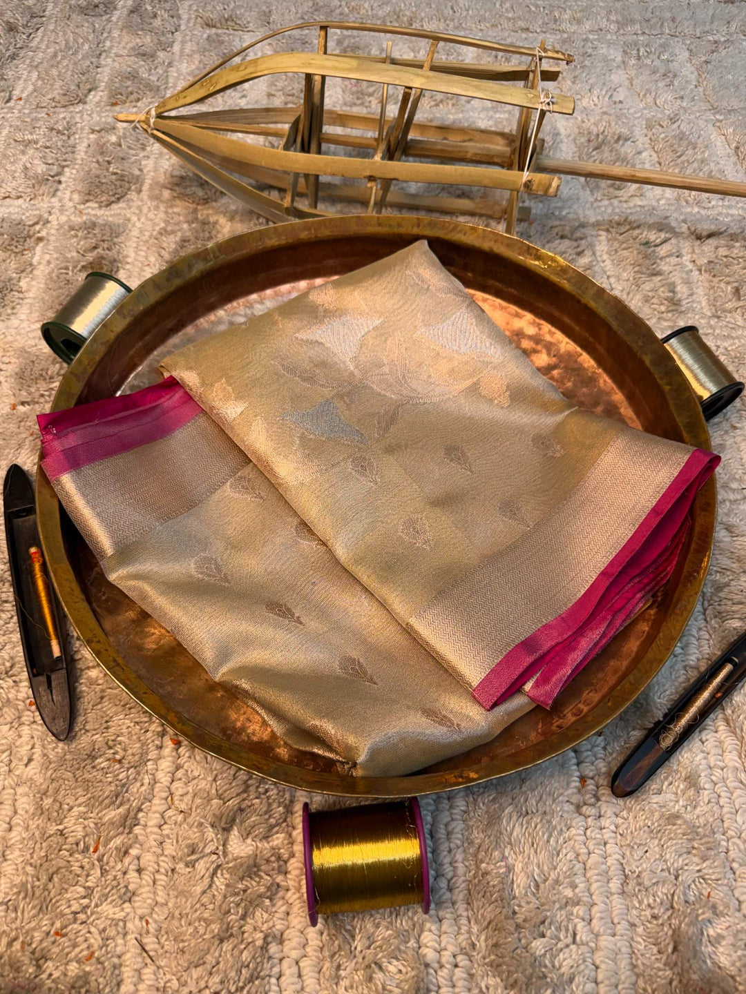 Eccentric zari weave Softsilk Banarasi saree