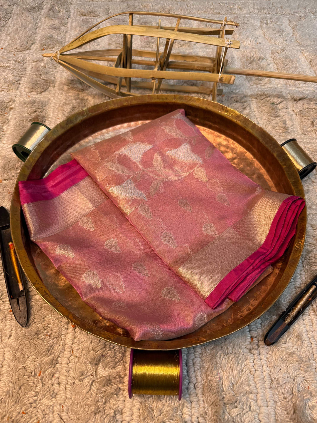 Eccentric zari weave Softsilk Banarasi saree