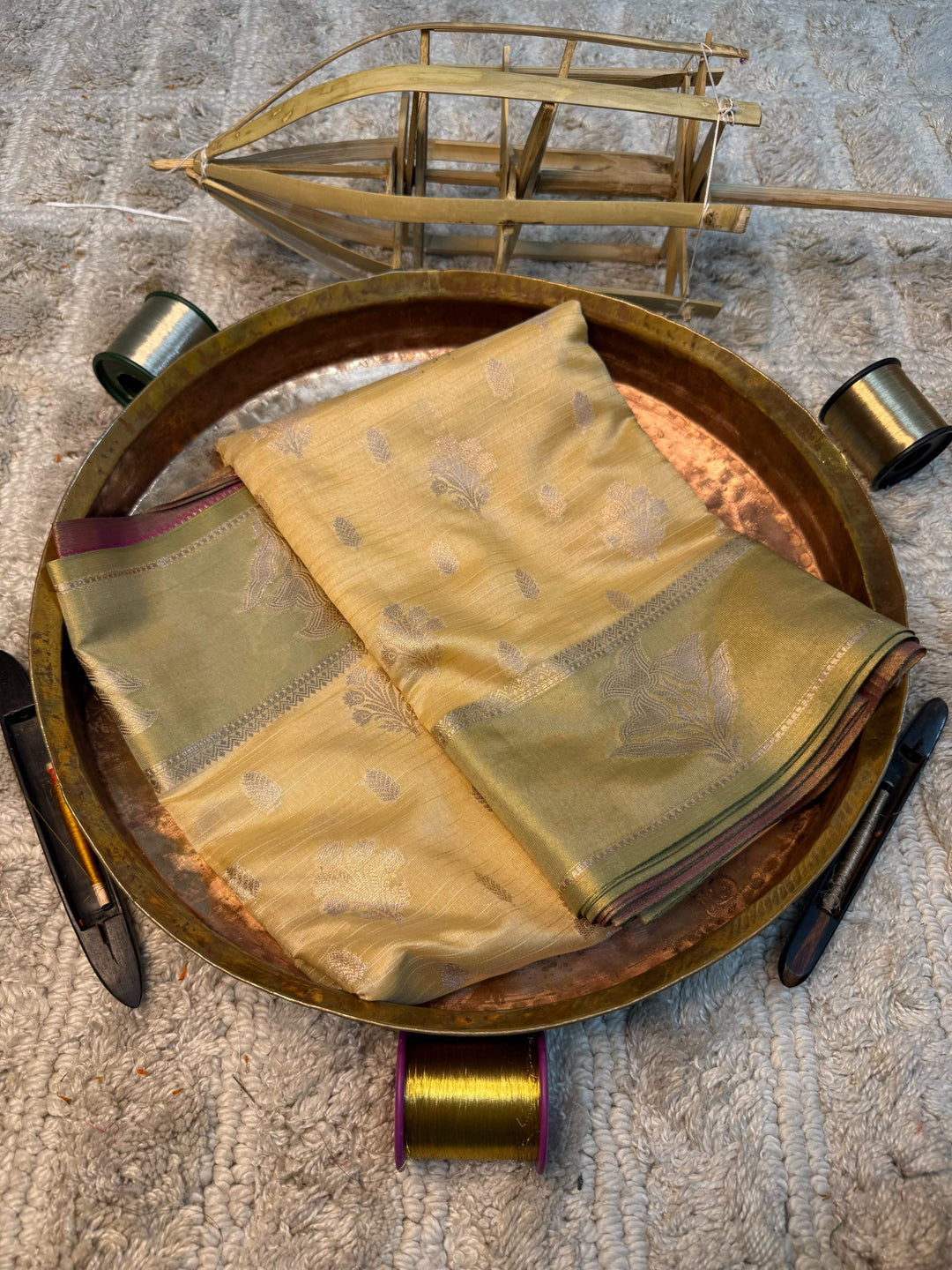 Eccentric zari weave Softsilk Banarasi saree