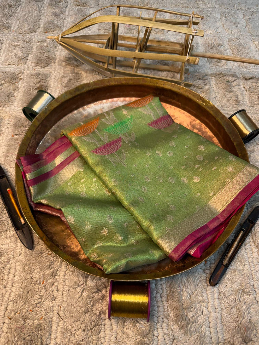 Eccentric zari weave Softsilk Banarasi saree