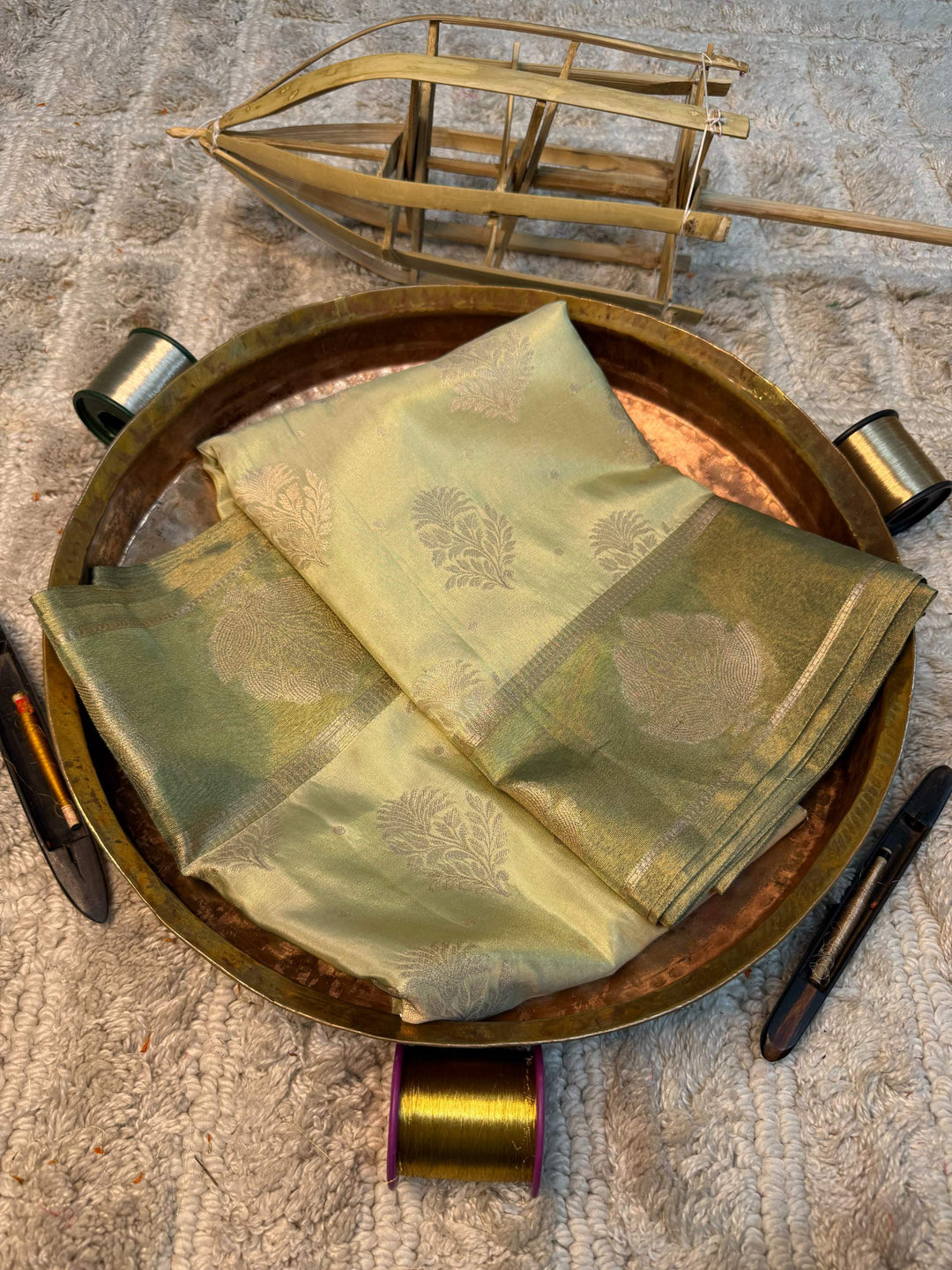 Eccentric zari weave Softsilk Banarasi saree