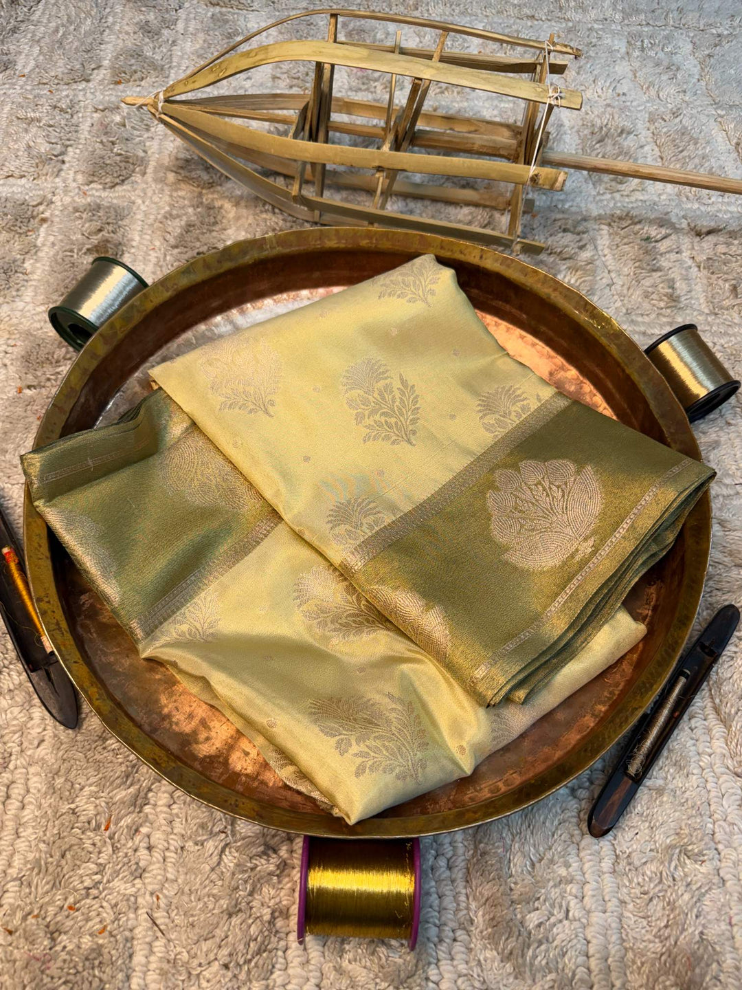 Eccentric zari weave Softsilk Banarasi saree