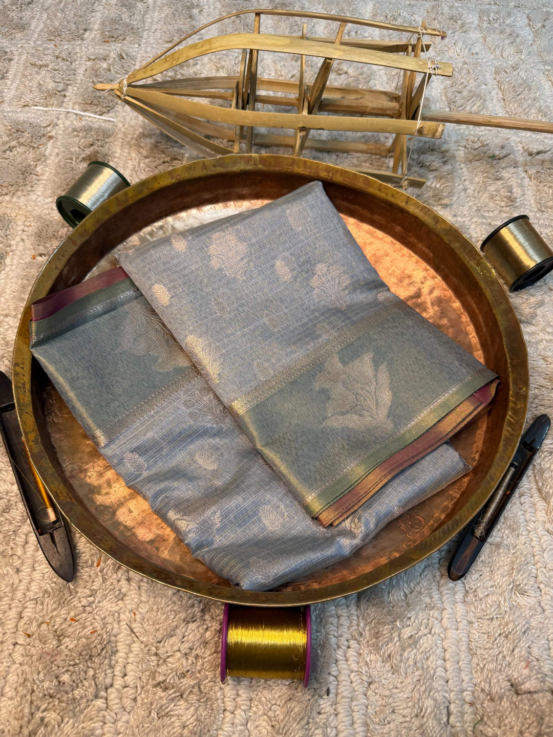 Eccentric zari weave Softsilk Banarasi saree