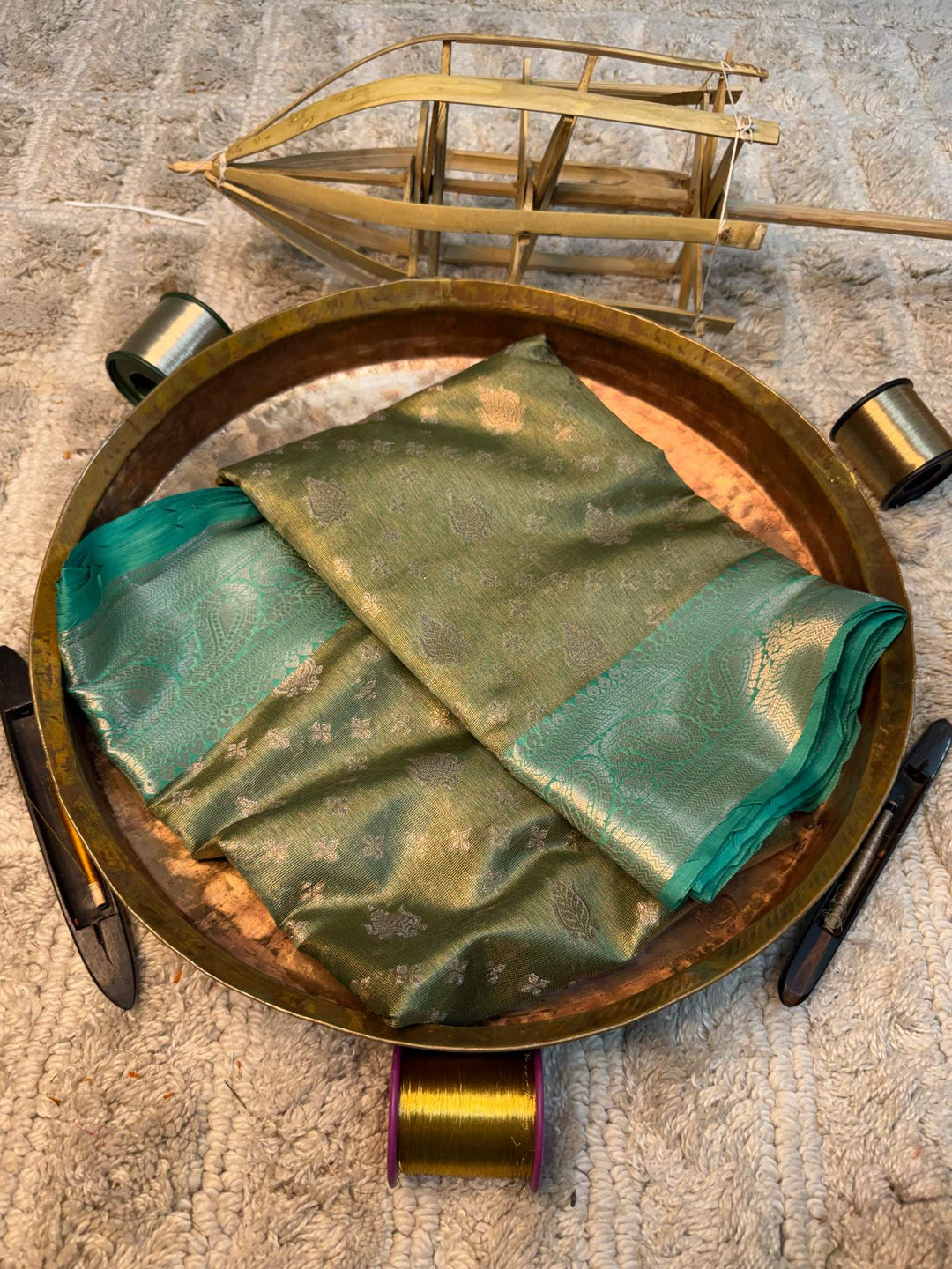 Eccentric zari weave Softsilk Banarasi saree