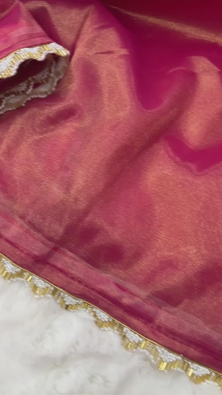 Manish Malhotra inspired tissue silk saree