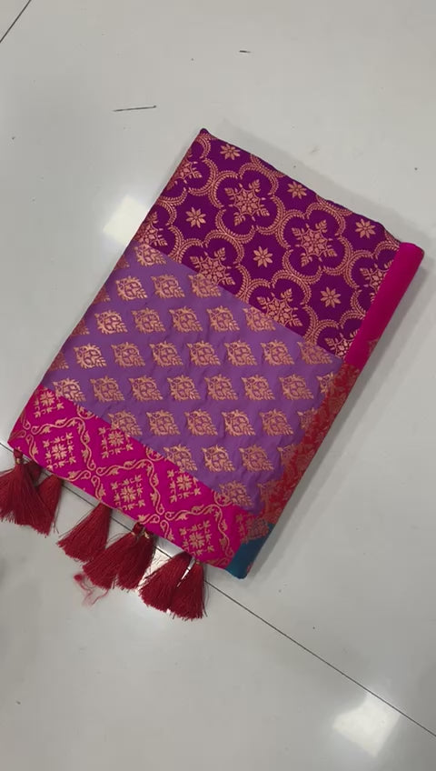 Nita Ambani Maam Inspired Premium Katan Silk Rangkat Saree