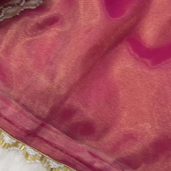 Manish Malhotra inspired tissue silk saree