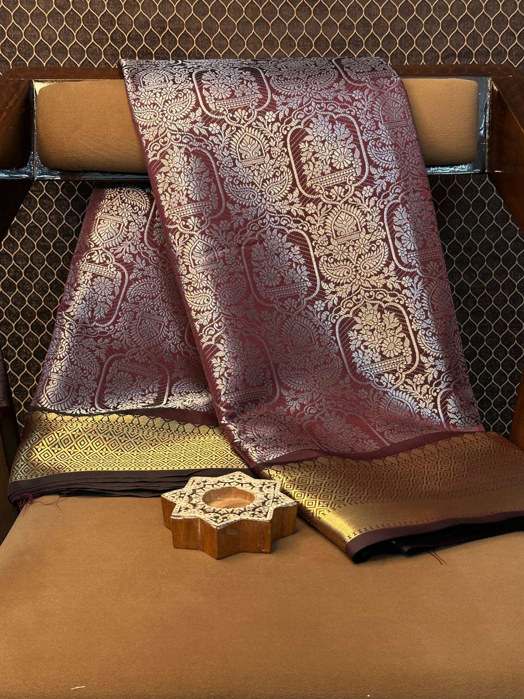 Eccentric zari weave Softsilk Heritage Banarasi saree