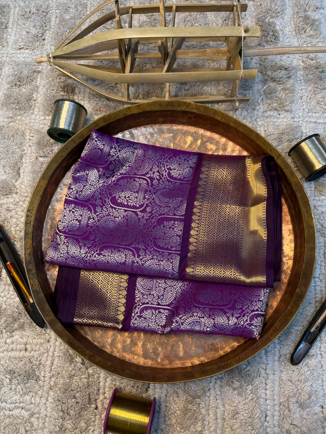 Eccentric zari weave Softsilk Heritage Banarasi saree