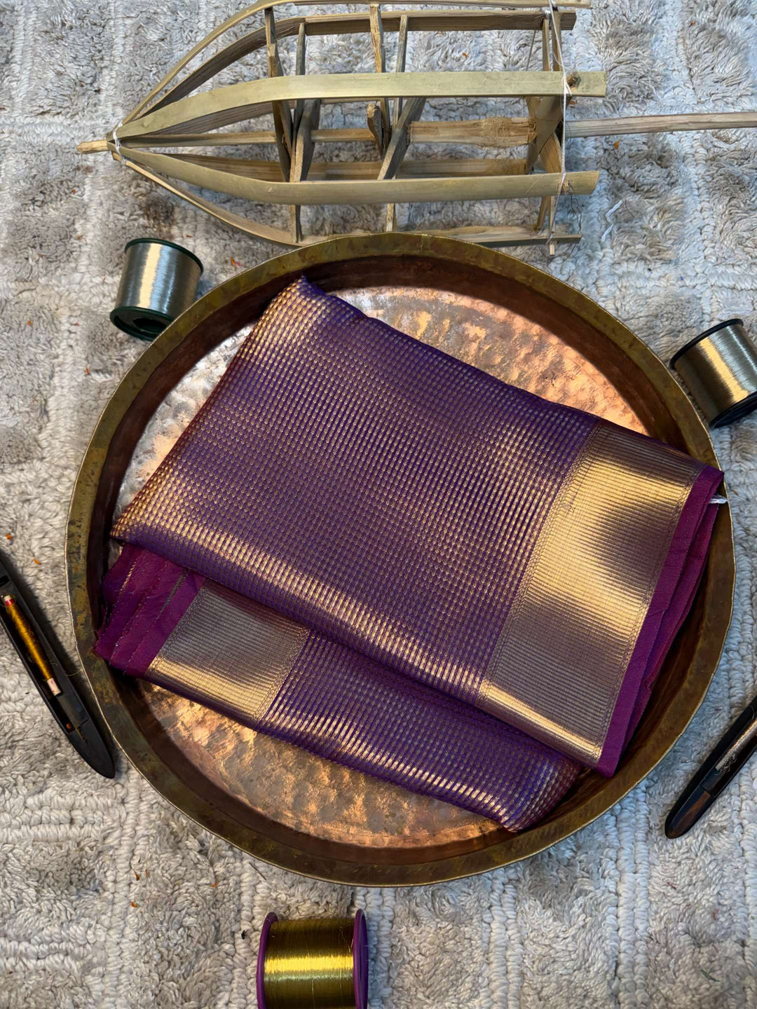 Eccentric zari weave Softsilk Heritage Banarasi saree