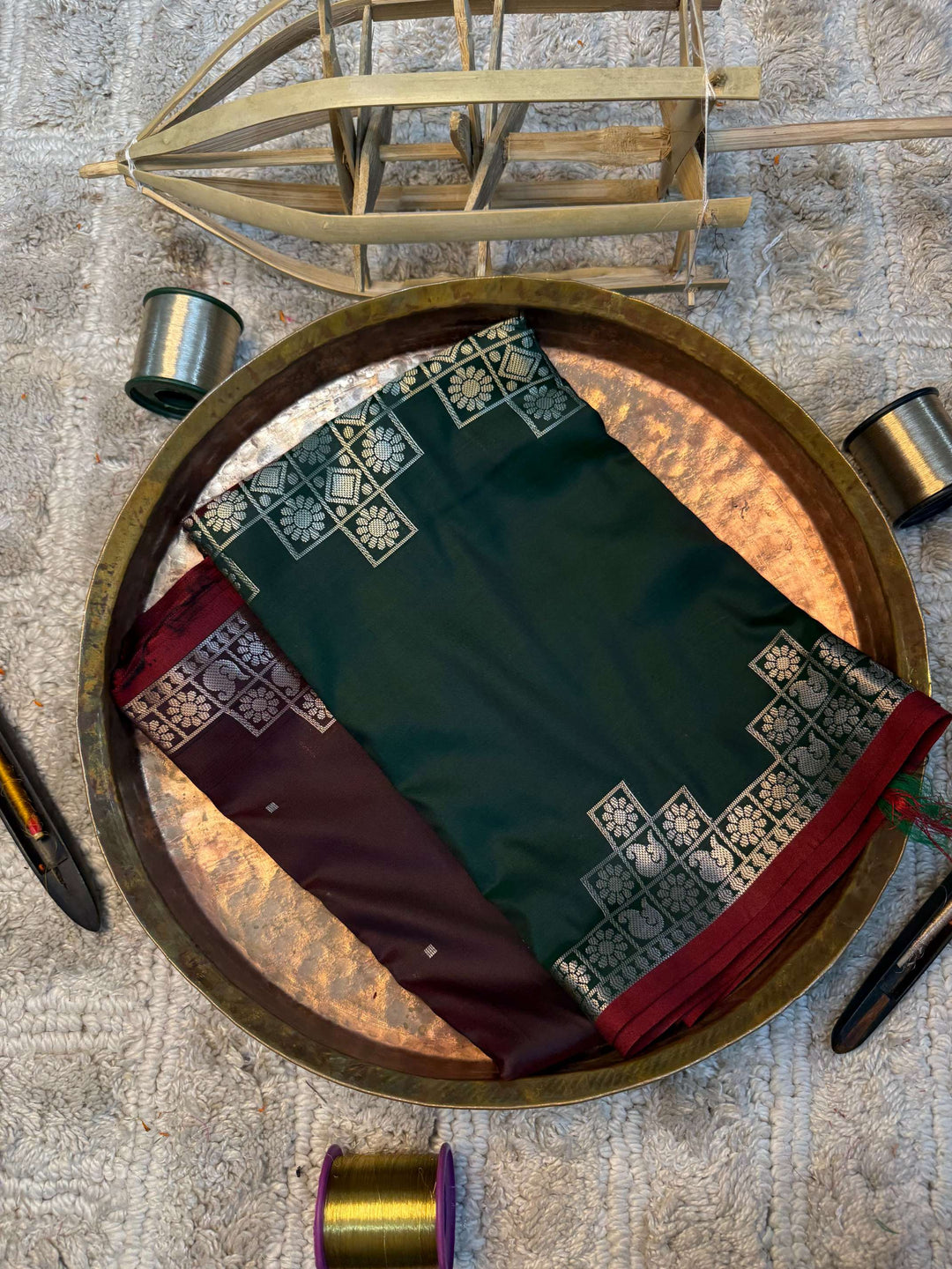 Eccentric zari weave Softsilk Heritage Banarasi saree