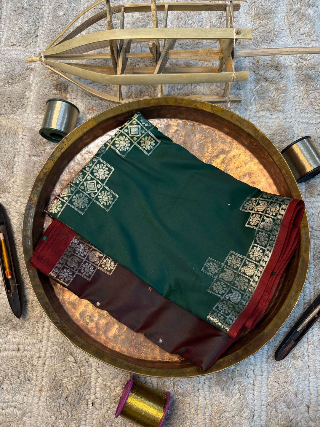 Eccentric zari weave Softsilk Heritage Banarasi saree