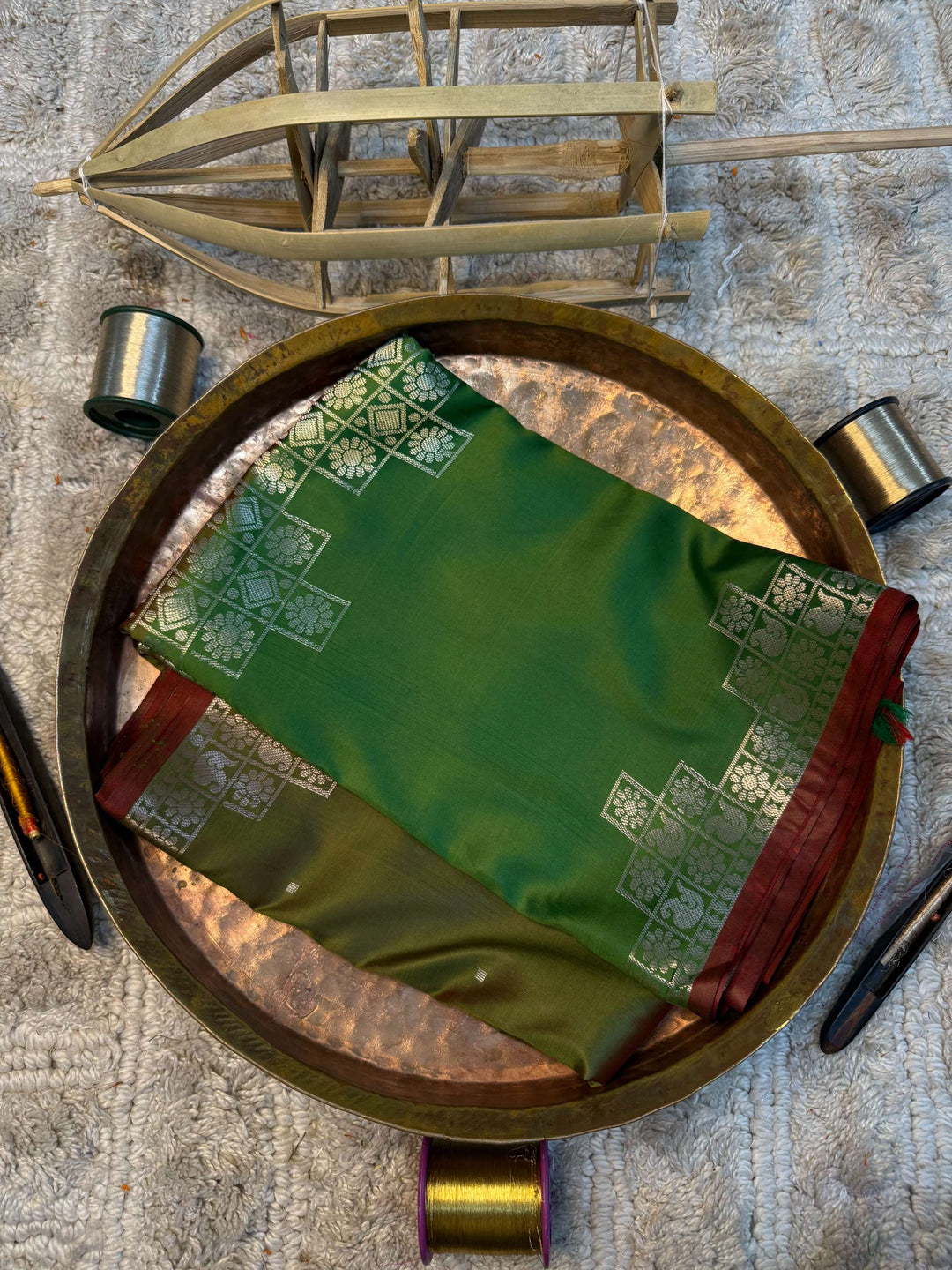 Eccentric zari weave Softsilk Heritage Banarasi saree