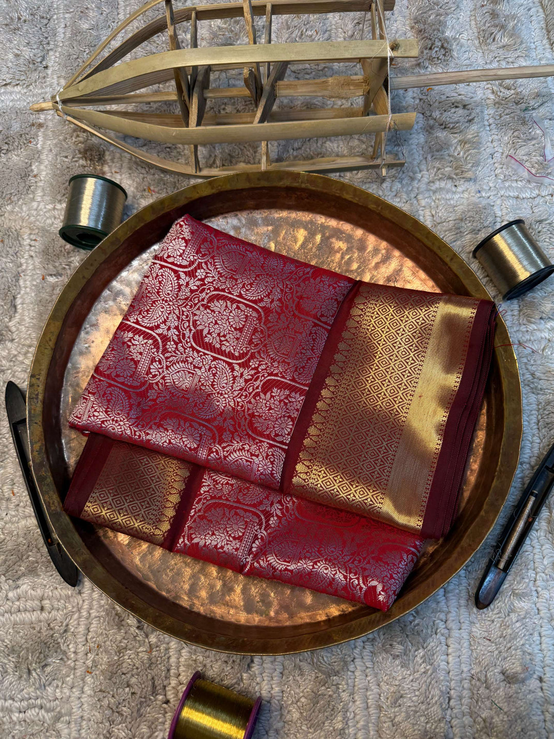 Eccentric zari weave Softsilk Heritage Banarasi saree