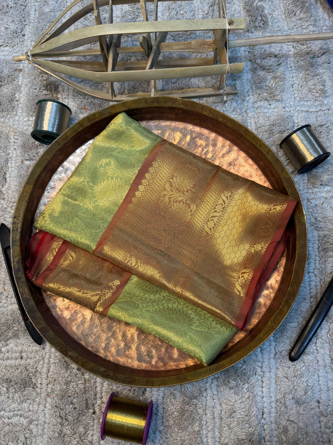 Eccentric zari weave Softsilk Heritage Banarasi saree
