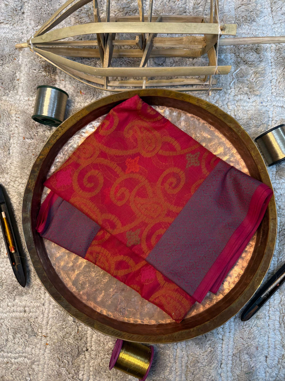 Eccentric zari weave Softsilk Heritage Banarasi saree