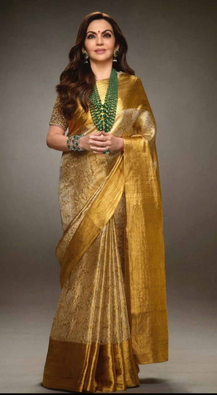 Featuring Nita Ambani In kanchipuram Suilk Saree Buy Online