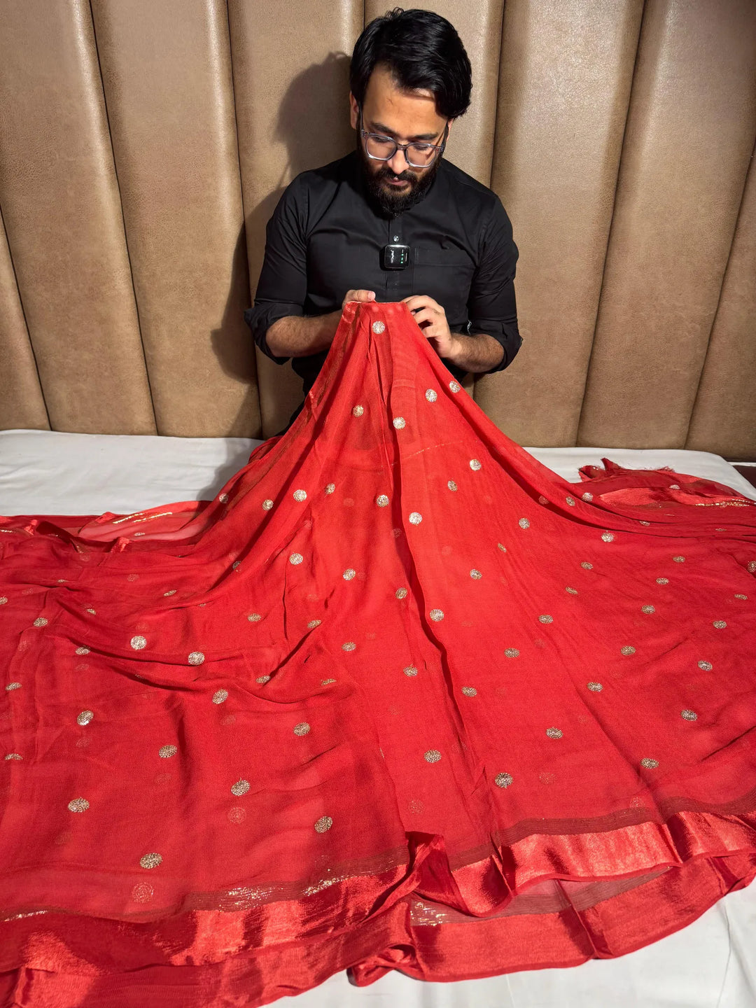soft tissue silk Banarasi saree