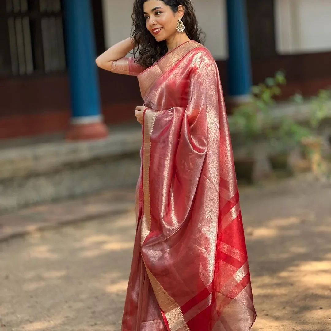 Beautiful Colour Tissue Silk Saree