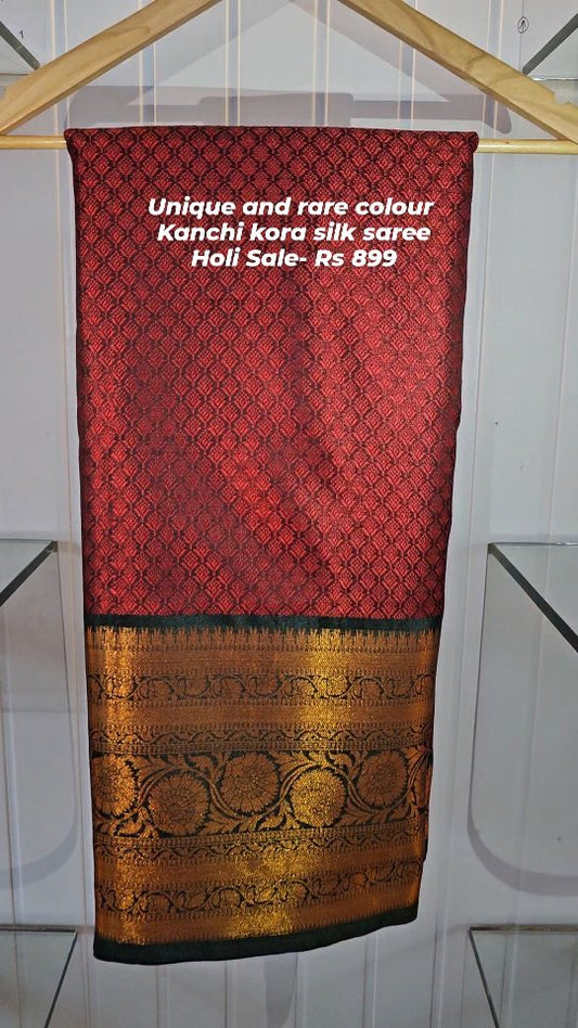 Kanchi Kora Silk Saree