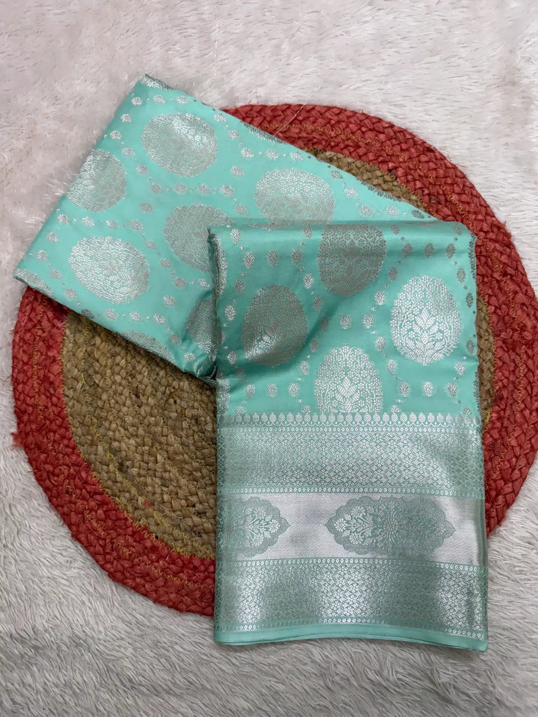 Contemporary Weave Kora Tissue Silk Banarasi Saree