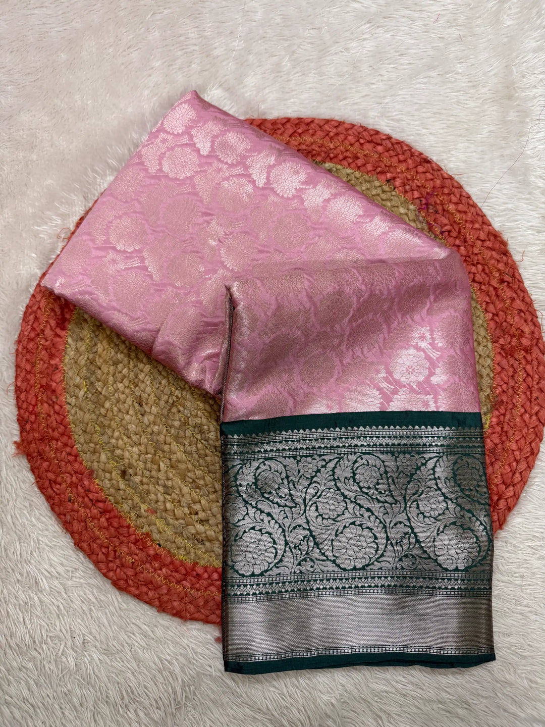 Contemporary Weave Kora Tissue Silk Banarasi Saree