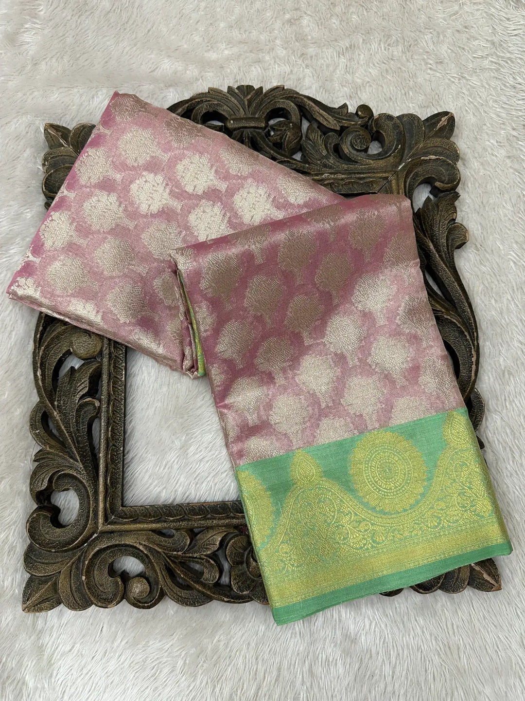 Contemporary Weave Kora Tissue Silk Banarasi Saree