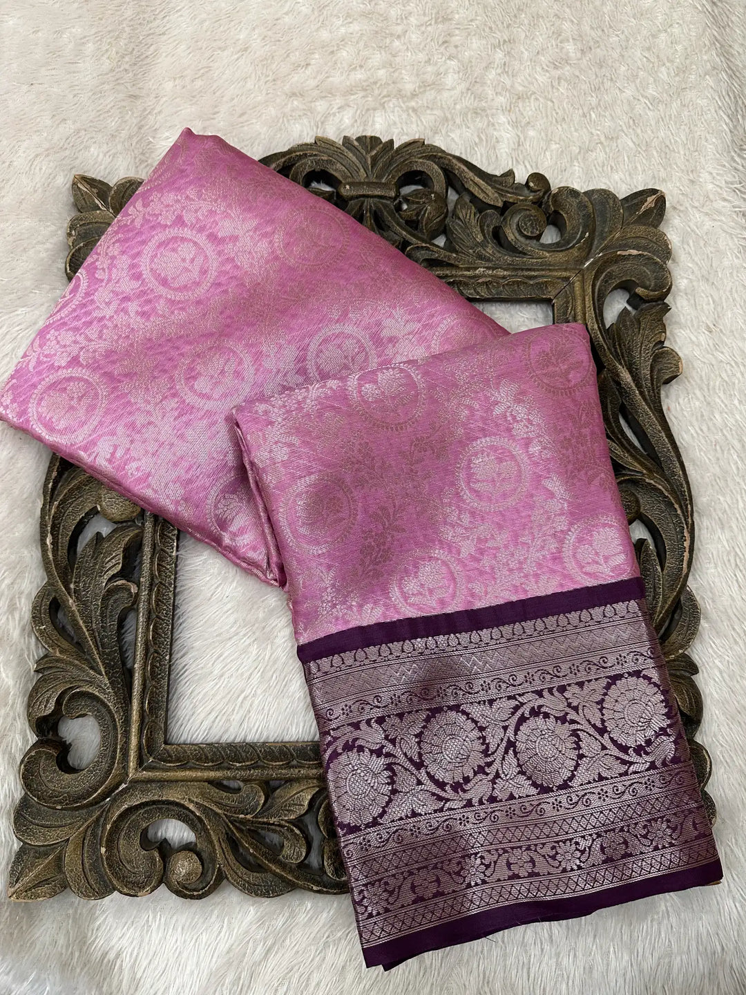 Contemporary Weave Kora Tissue Silk Banarasi Saree