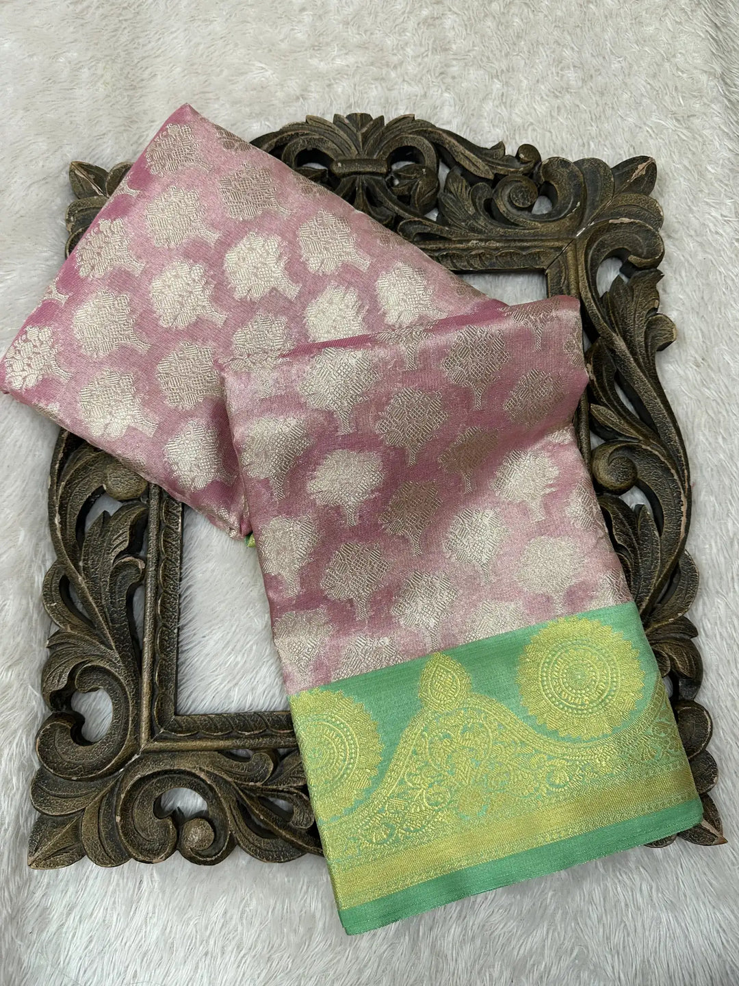 Contemporary Weave Kora Tissue Silk Banarasi Saree