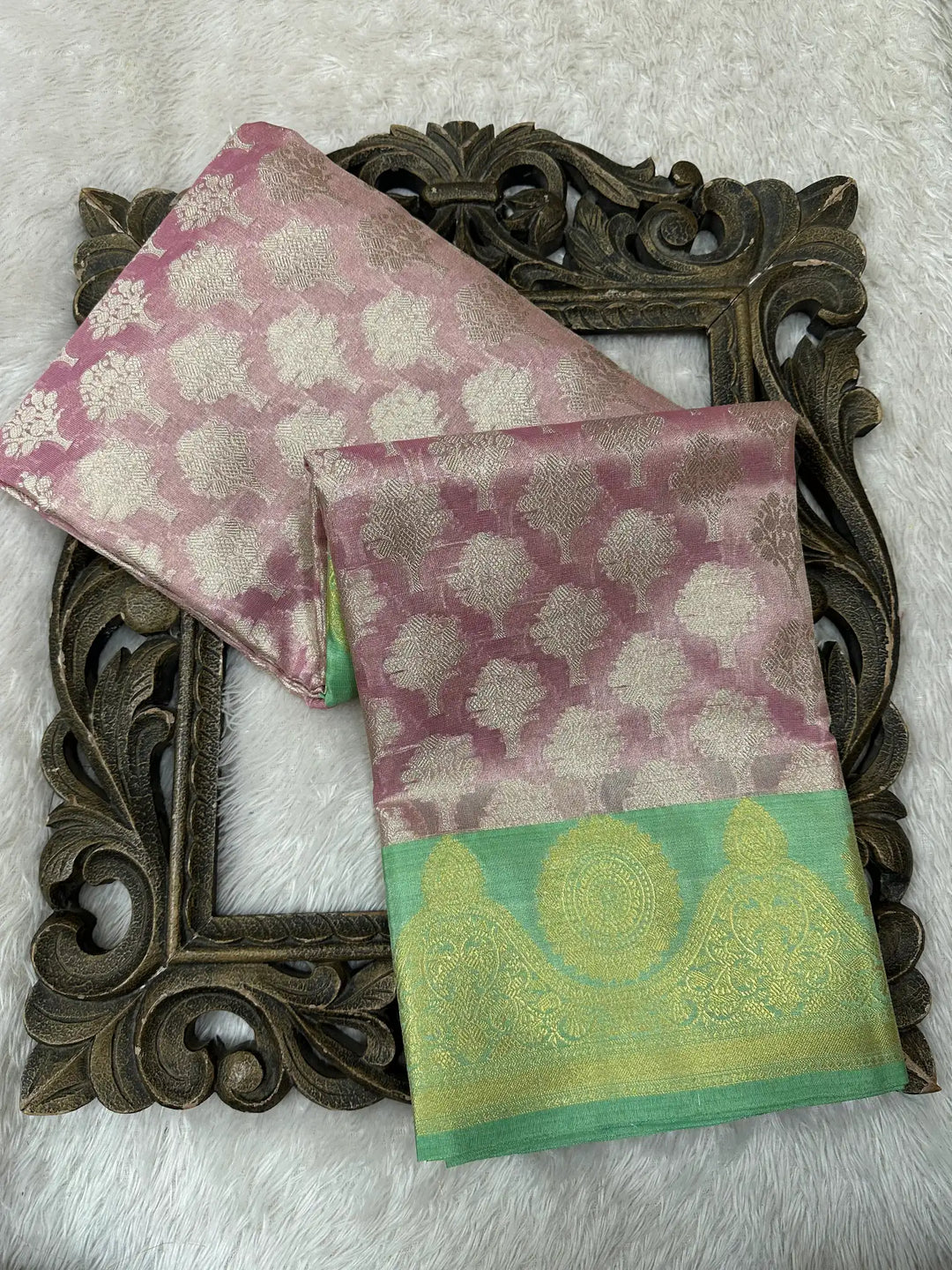 Contemporary Weave Kora Tissue Silk Banarasi Saree