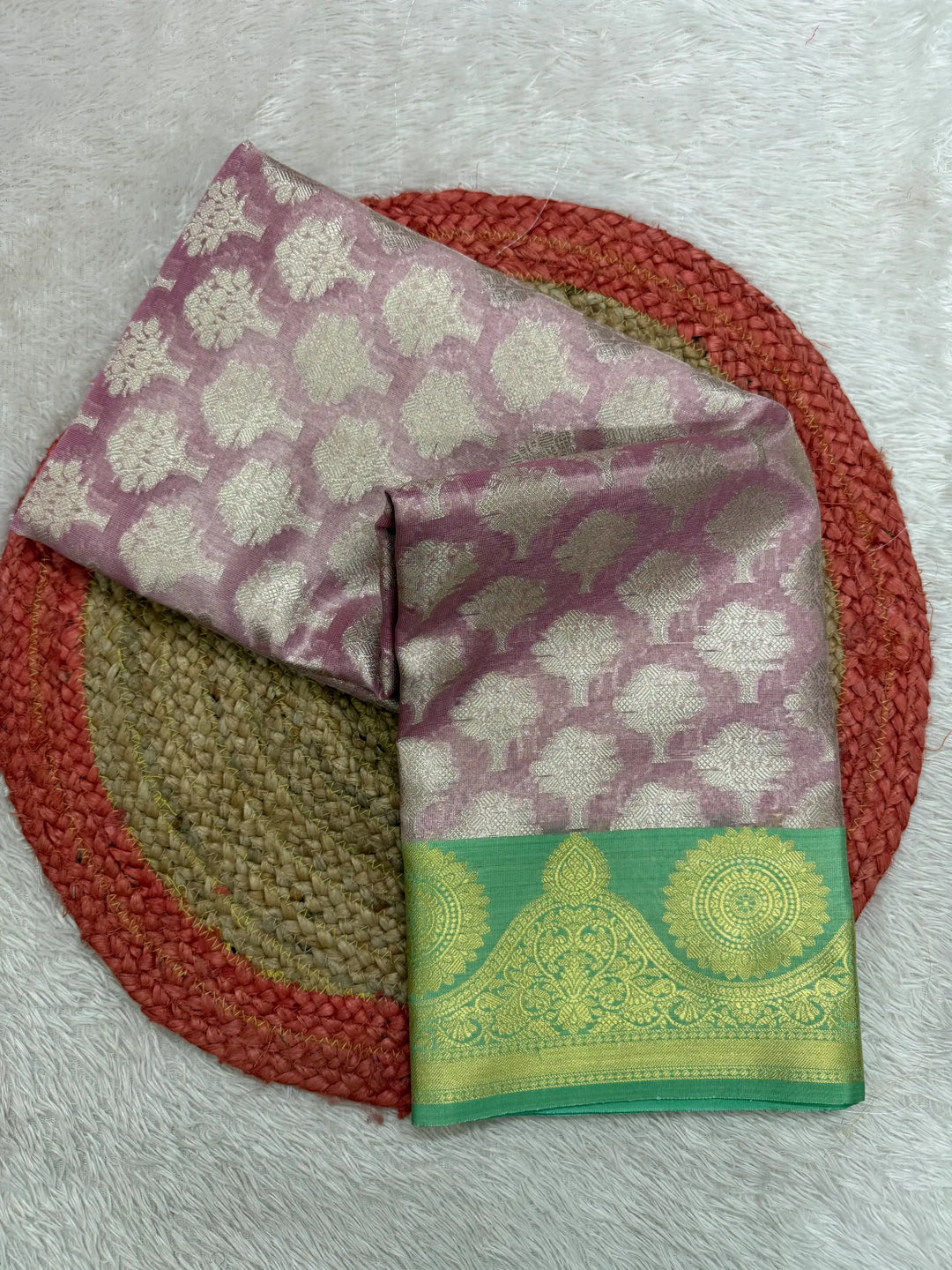 Contemporary Weave Kora Tissue Silk Banarasi Saree
