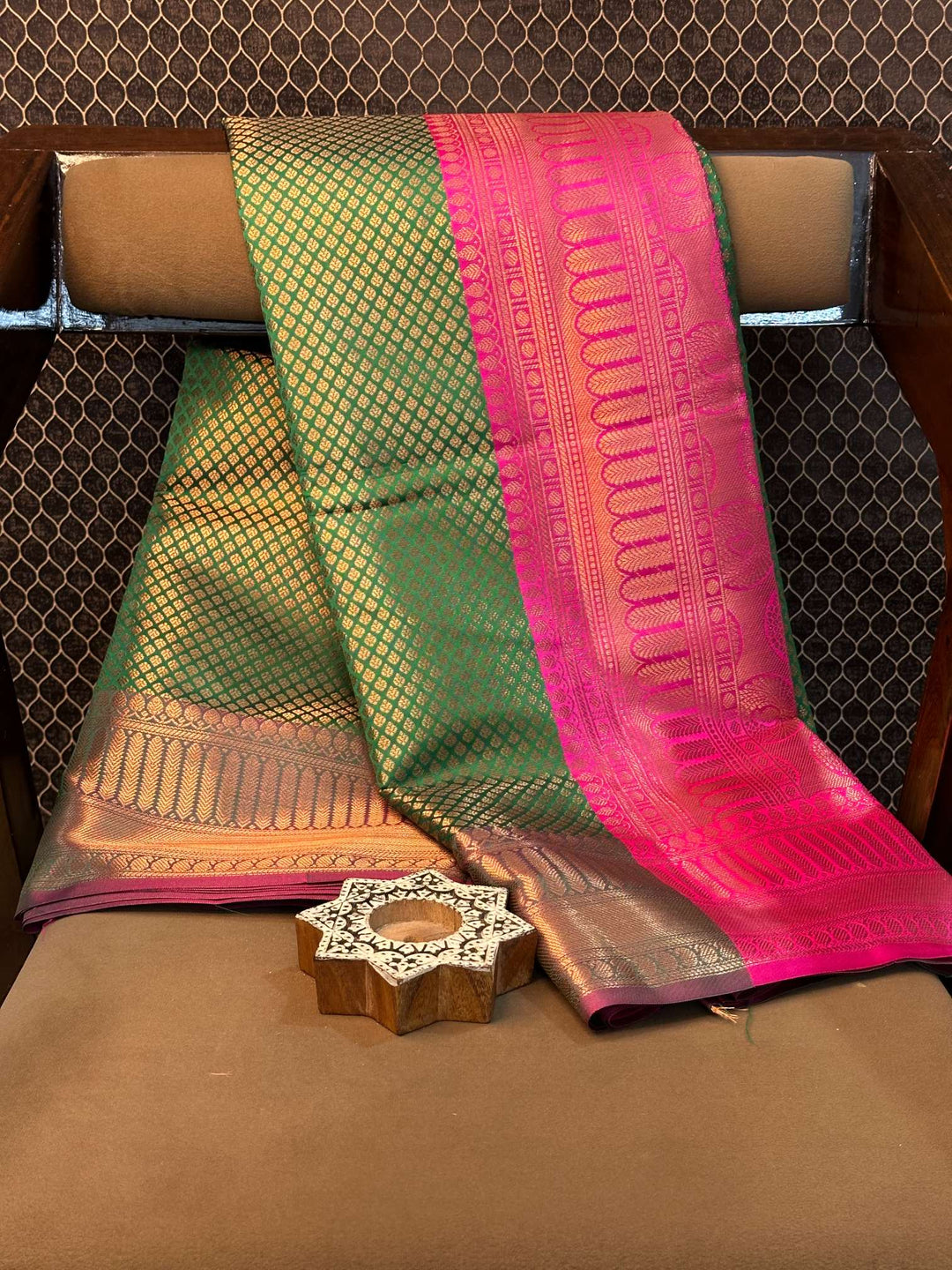 Eccentric zari weave Softsilk  Banarasi saree