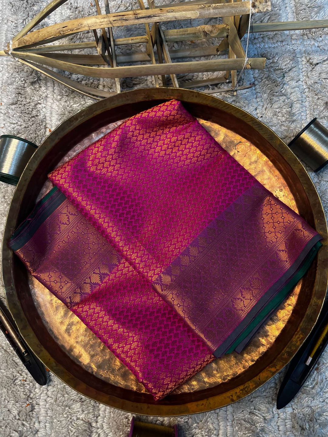 Eccentric zari weave Softsilk Banarasi saree