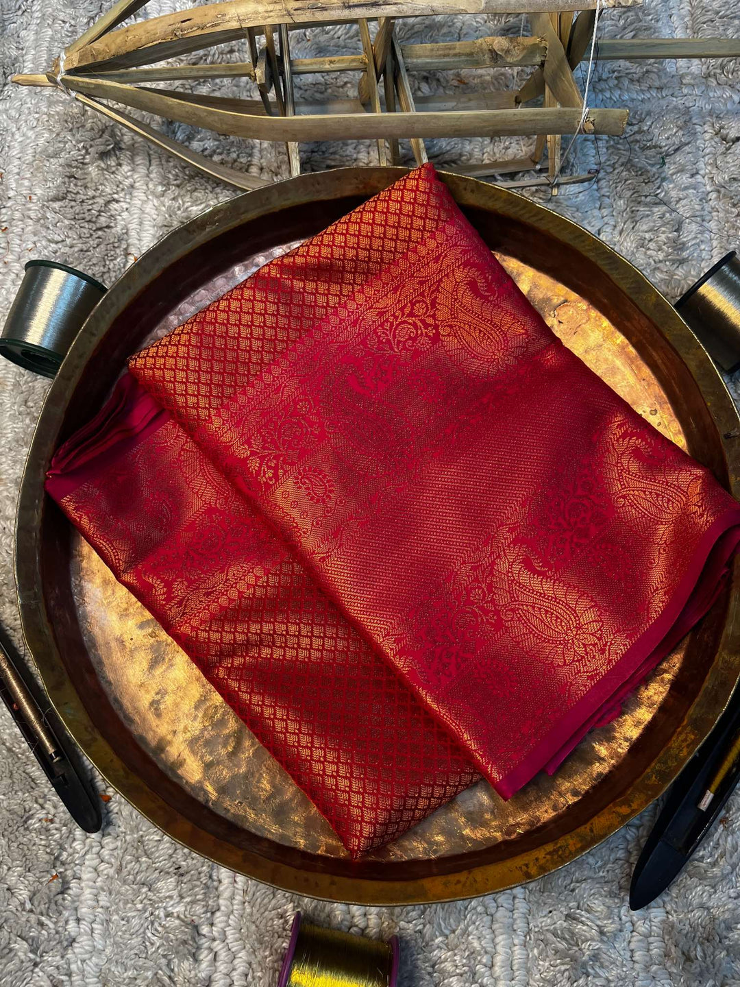 Eccentric zari weave Softsilk Banarasi saree