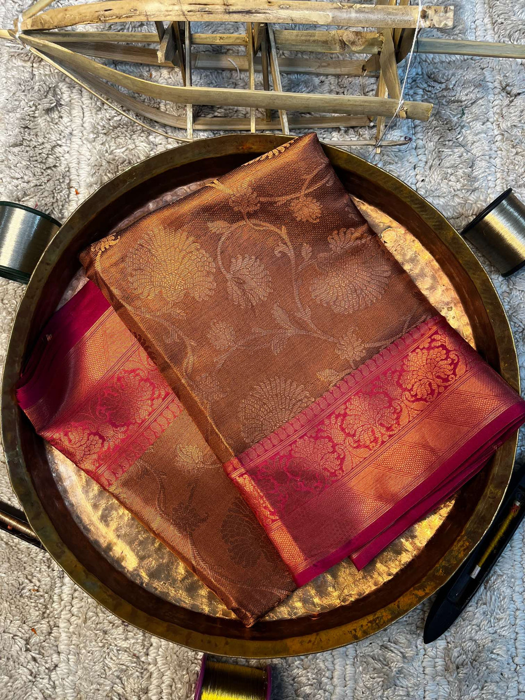 Eccentric zari weave Softsilk Heritage Banarasi saree