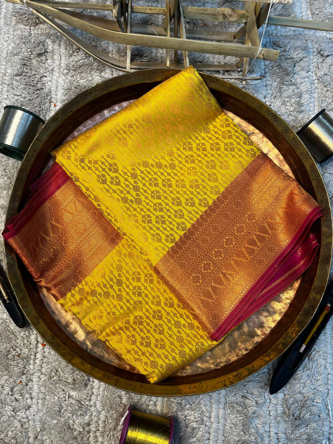 Eccentric zari weave Softsilk Banarasi saree