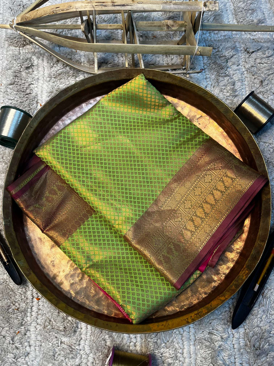 Eccentric zari weave Softsilk Banarasi saree