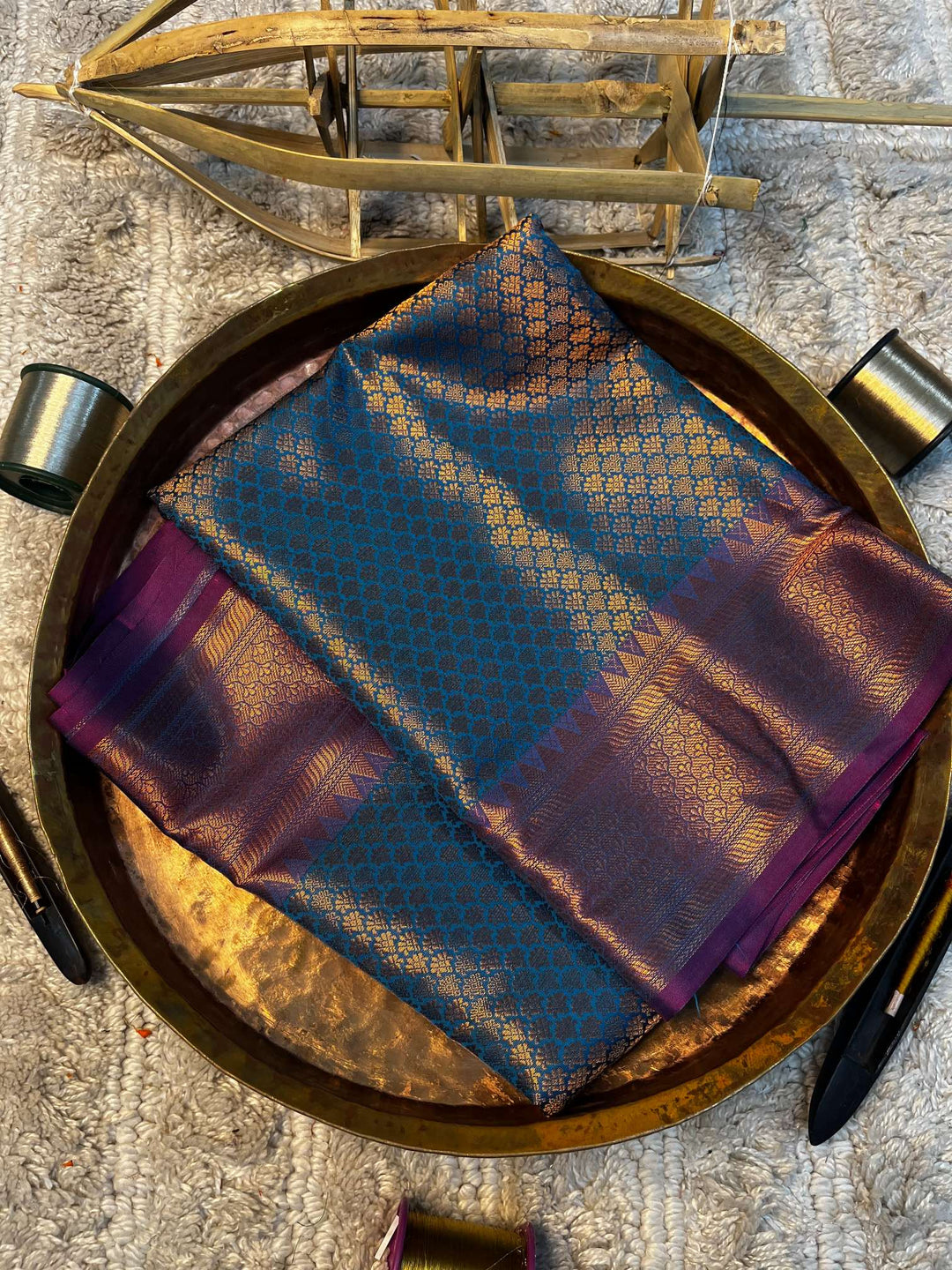 Eccentric zari weave Softsilk Banarasi saree