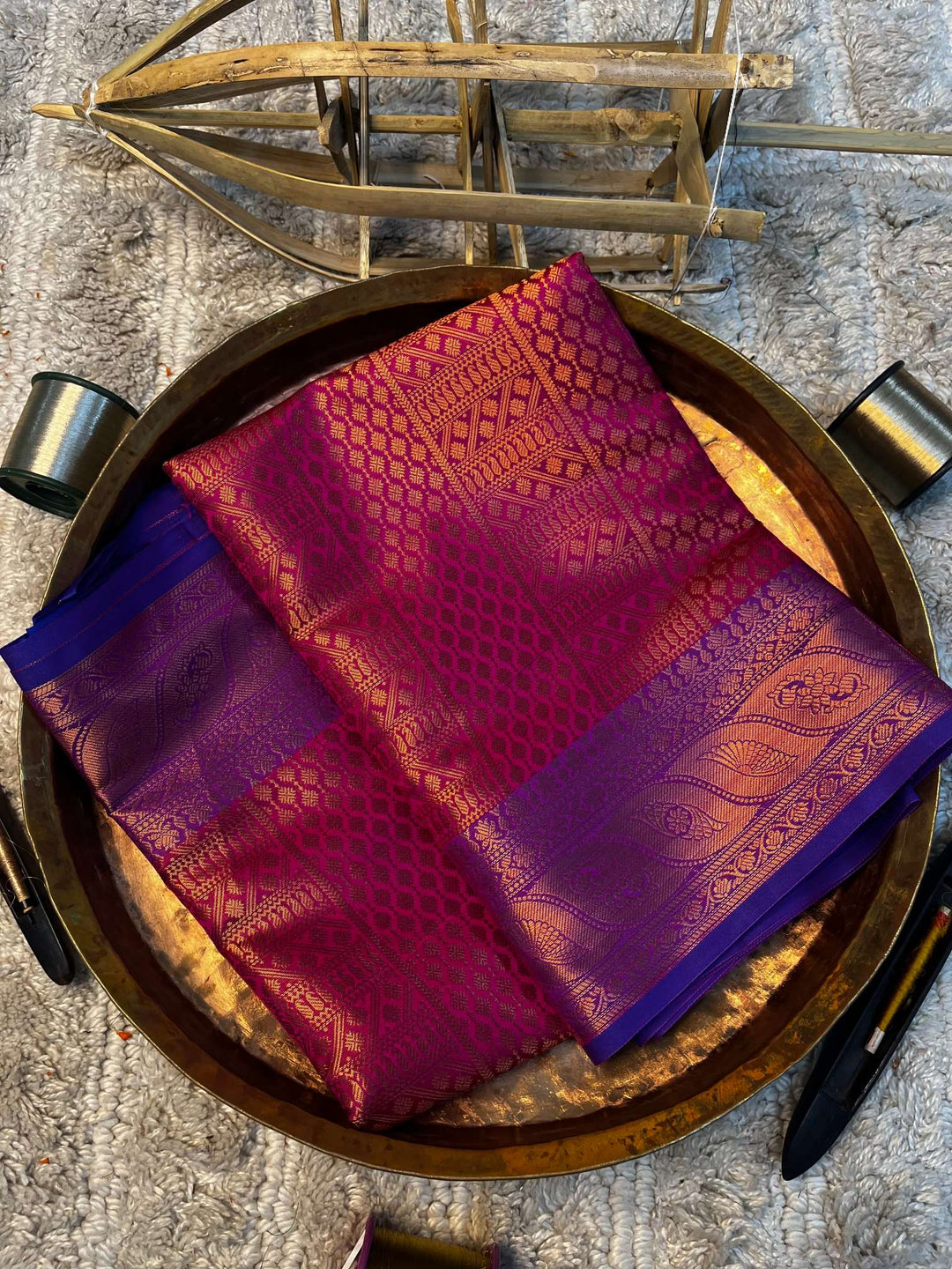 Eccentric zari weave Softsilk Banarasi saree