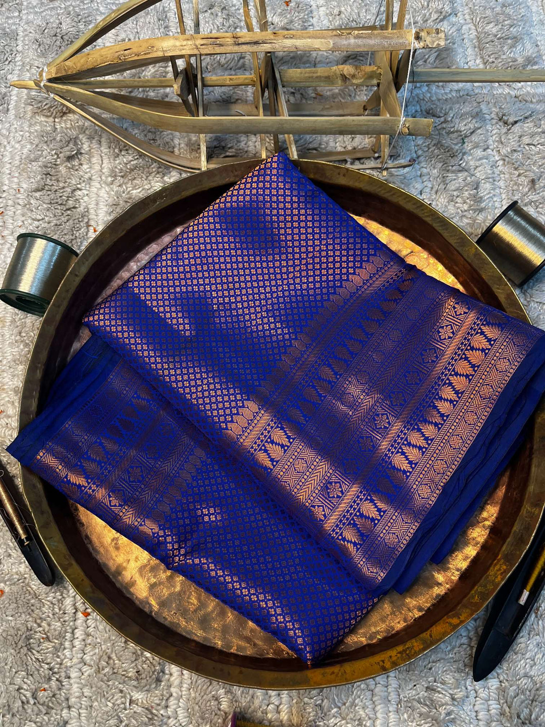 Eccentric zari weave Softsilk Banarasi saree