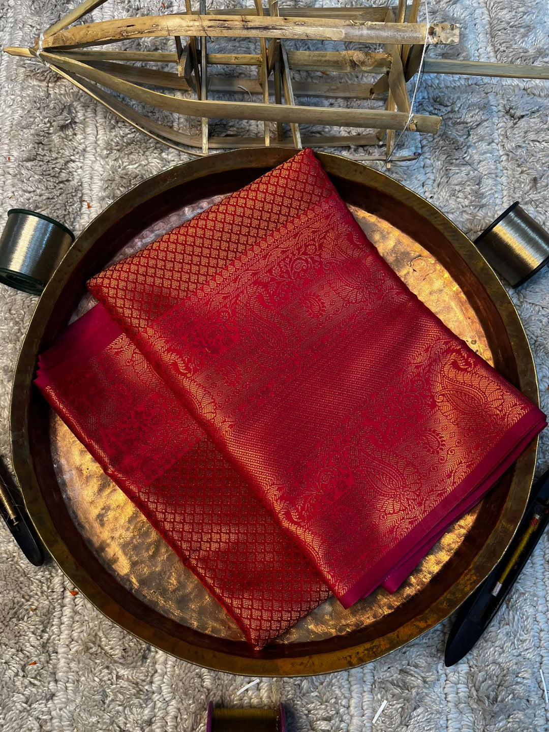 Eccentric zari weave Softsilk Banarasi saree