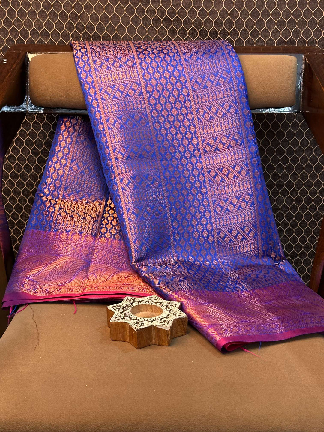 Eccentric zari weave Softsilk Banarasi saree