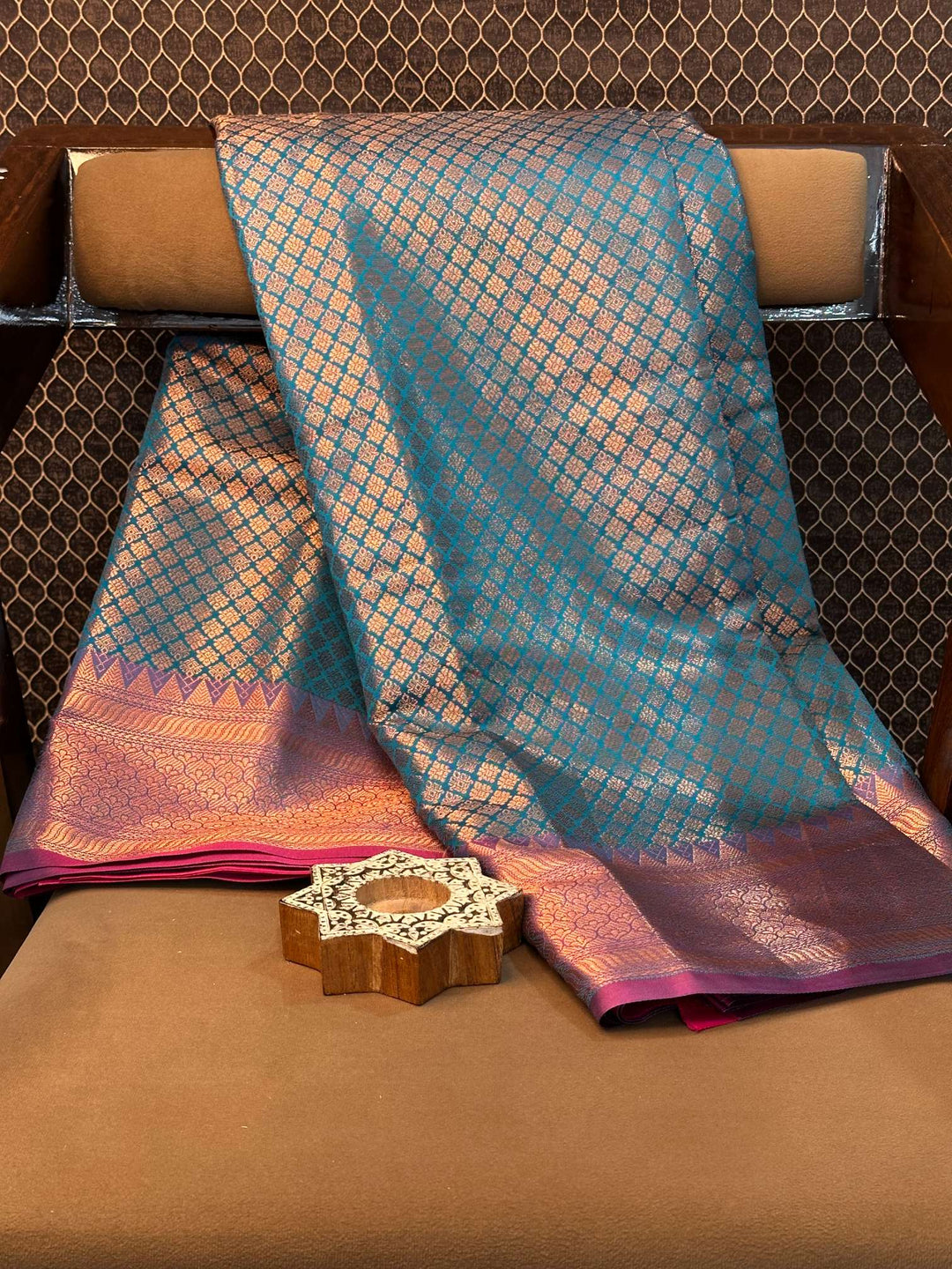 Eccentric zari weave Softsilk Banarasi saree