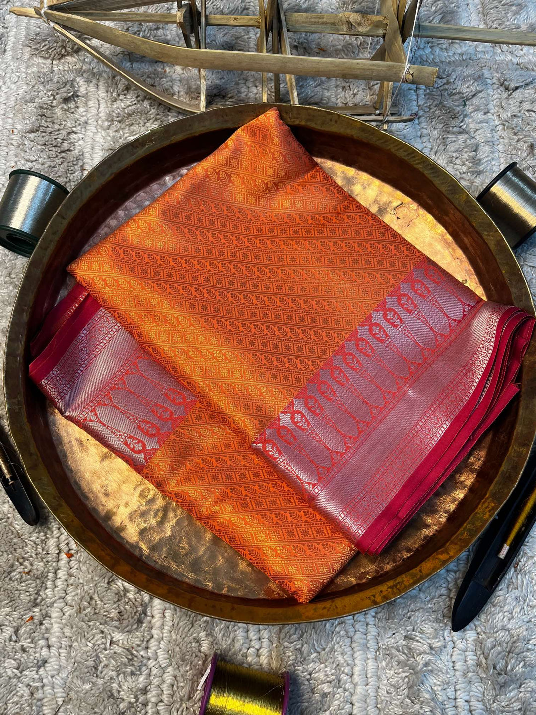 Eccentric zari weave Softsilk Heritage Banarasi saree